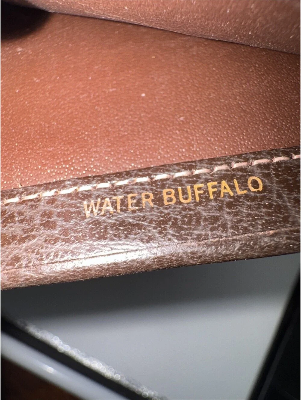 Vintage Water Buffalo Men’s Wallet Brown Bifold Leather EUC